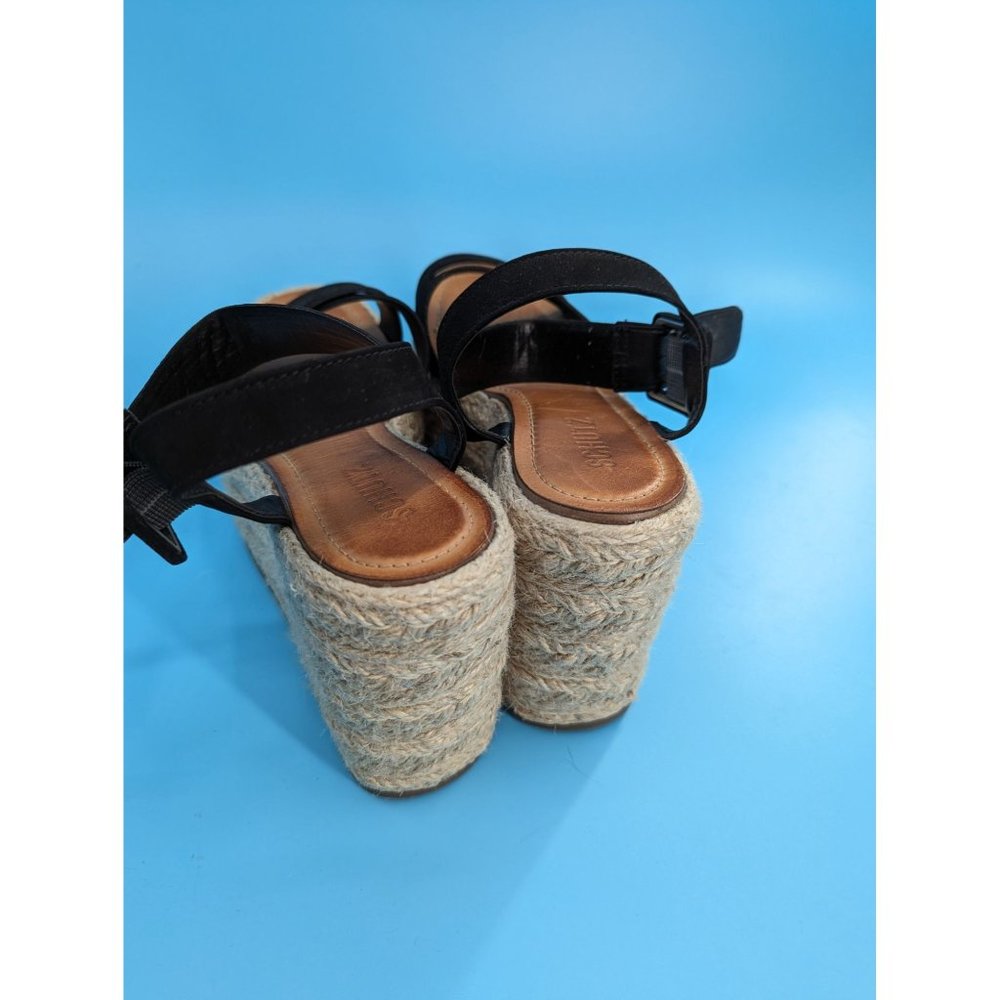 Schutz Bliese‎ Nubuck Platform sandal New without box $158 - Picture 3 of 10
